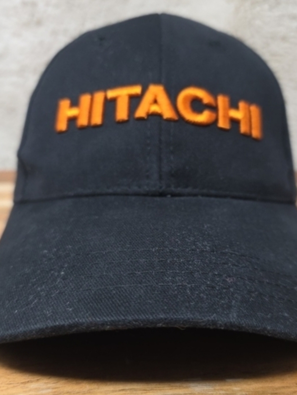 TACH Black Cap with Orange Embroidered Logo